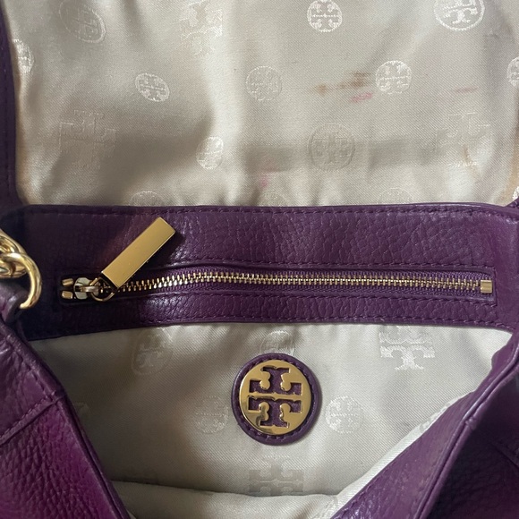 Tory Burch Deep Purple Shoulder Bag - Picture 2 of 5
